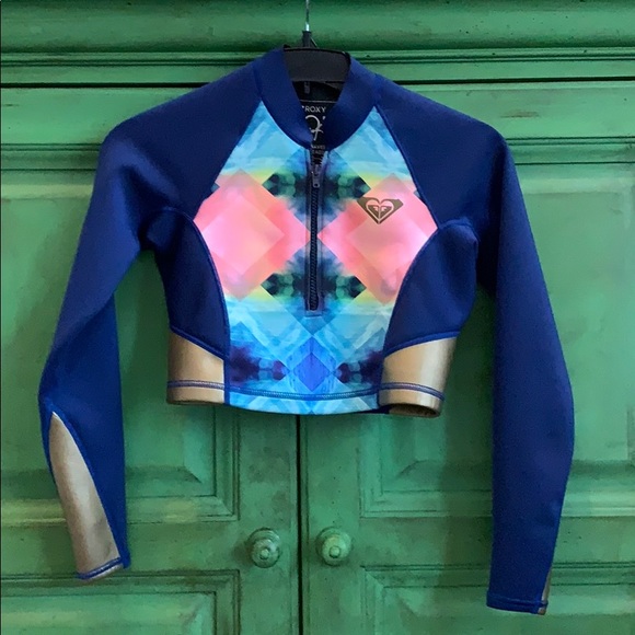 Roxy Other - Roxy Wetsuit Crop Top Jacket